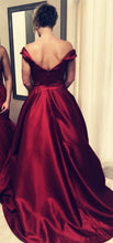 Load image into Gallery viewer, Off Shoulder Floor Length Ballgowns Prom Dresses
