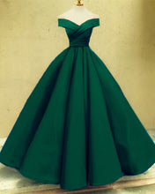 Load image into Gallery viewer, Off The Shoulder Ball Gown Satin Dresses
