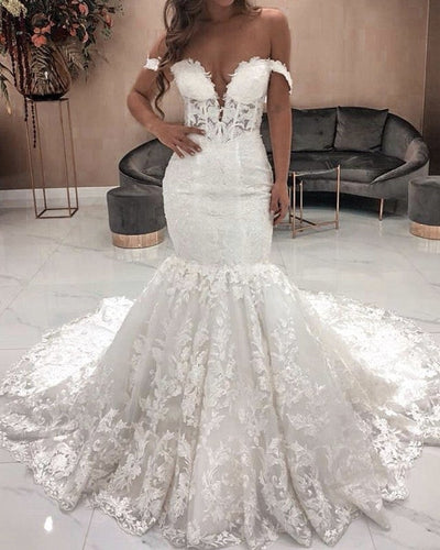 Lace Mermaid Wedding Dress 2022