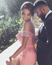 Load image into Gallery viewer, Baby Pink Mermaid Prom Dresses
