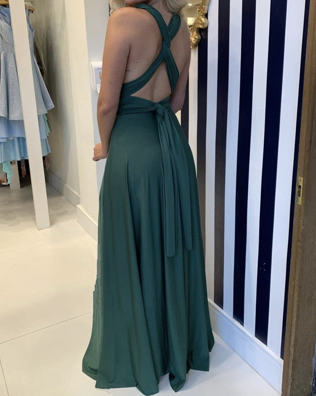 Olive Green Convertible Bridesmaid Dresses – alinanova