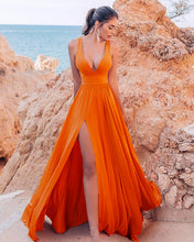 Load image into Gallery viewer, Orange Bridesmaid Dresses
