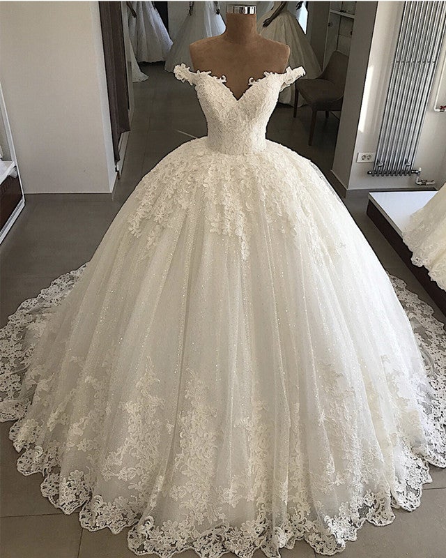 Lace Wedding Dresses Ball Gown
