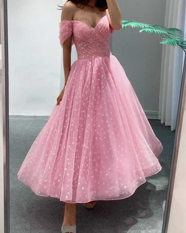 Pink Hearty Tulle Dress