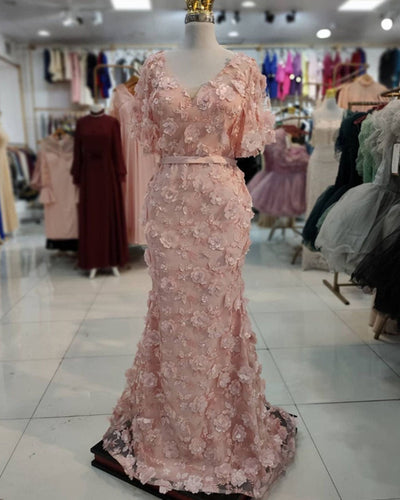 Pink Mermaid Prom Dresses