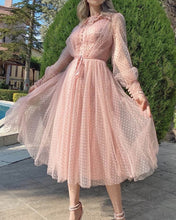 Load image into Gallery viewer, Cottagecore Inpired Pink Tulle Dresses
