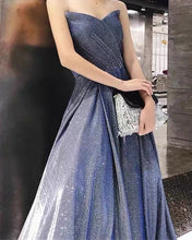 Load image into Gallery viewer, Silver Glitter Prom Dresses
