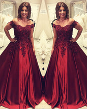 Load image into Gallery viewer, Plus Size Burgundy Dress For Wedding
