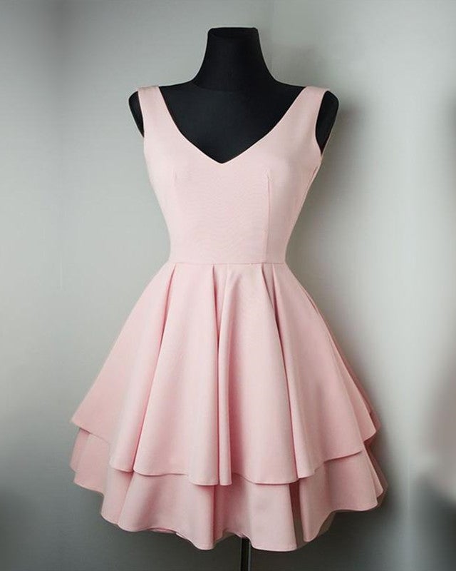Short Blush Pink Dress Semi Formal