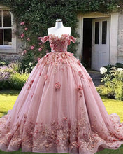 Load image into Gallery viewer, Rose Pink Ball Gown
