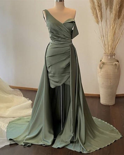 Sage Green Prom Sheath Dresses