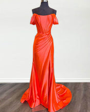 Load image into Gallery viewer, Bright Orange Prom Dresses

