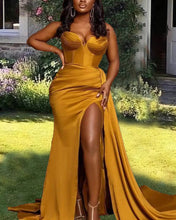 Load image into Gallery viewer, Mermaid Corset Split Dress
