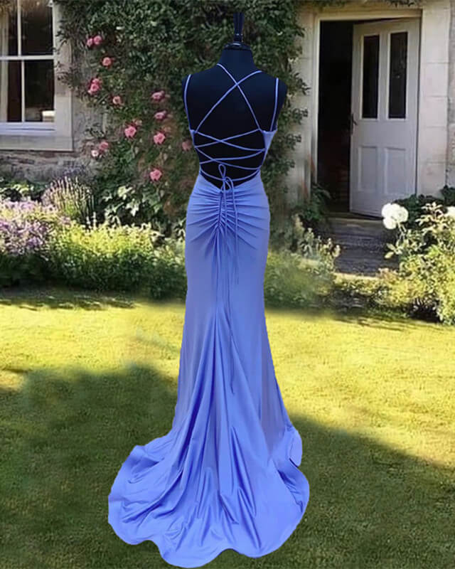 mermaid dress with corset back Mermaid Multi Straps Corset Back Dress