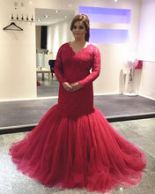 Load image into Gallery viewer, Fuchsia Prom Dresses Mermaid
