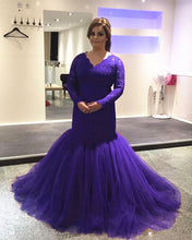 Load image into Gallery viewer, Purple Evening Dress Mermaid

