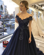 Load image into Gallery viewer, Navy Blue Tulle Dresses
