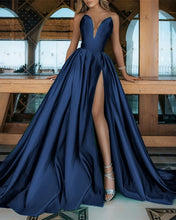 Load image into Gallery viewer, Navy Blue Prom Dresses 2021

