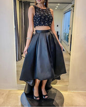 Load image into Gallery viewer, Two Piece Prom Dresses Black
