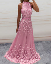 Load image into Gallery viewer, Long Halter Prom Dresses With Butterfly

