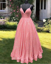 Load image into Gallery viewer, Pink Sequin Ball Gown
