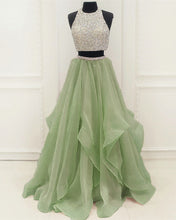 Load image into Gallery viewer, Sage Two Piece Prom Dress
