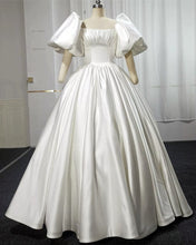 Load image into Gallery viewer, Ivory Satin Wedding Dresses
