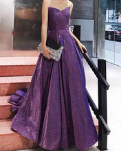 Load image into Gallery viewer, Purple Sparkle Prom Dresses

