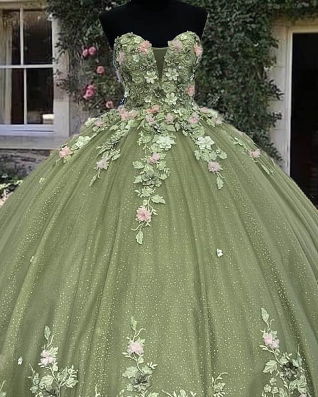 Green Lace Flower Girl Dress Wedding Party Dress – TANYA BRIDAL