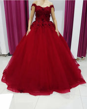 Load image into Gallery viewer, Red Quinceanera Dresses 2021
