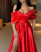 Load image into Gallery viewer, Red Split Gown
