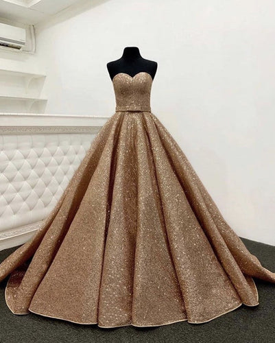 Sparkling Rose Gold Wedding Dress | Rose Gold Bridal Gown alinanova Sparkling Rose Gold Wedding Dress | Rose Gold Bridal Gown alinanova