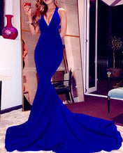 Load image into Gallery viewer, Royal Blue Mermaid Dress
