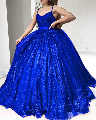 Royal Blue Prom Dresses Sparkly