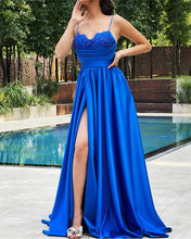 Load image into Gallery viewer, Long Royal Blue Prom Dresses 2022
