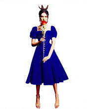 Load image into Gallery viewer, Royal Blue Bridesmaid Dresses Tea Length
