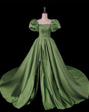 Load image into Gallery viewer, Sage Green Prom Dresses Satin
