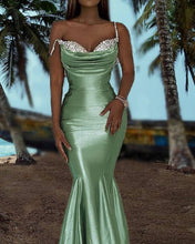 Load image into Gallery viewer, Sage Mermaid Sweetheart Formal Dresses
