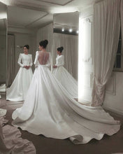 Load image into Gallery viewer, See Through Back Wedding Dresses
