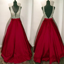 Load image into Gallery viewer, Dark Red Evening Gowns
