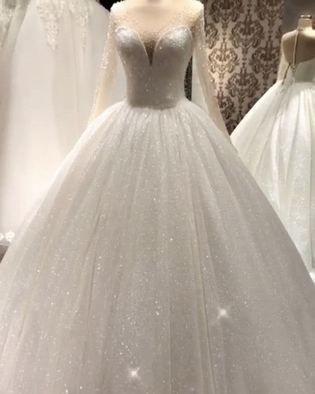 Sparkle Wedding Dress Ball Gown
