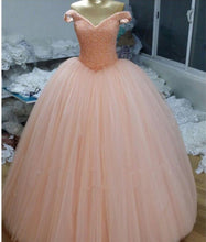 Load image into Gallery viewer, peach-wedding-dresses
