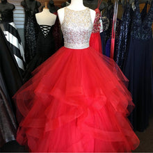 Load image into Gallery viewer, Red-Quinceanera-Dress
