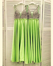 Load image into Gallery viewer, Sage Green Bridesmaid Dresses Satin
