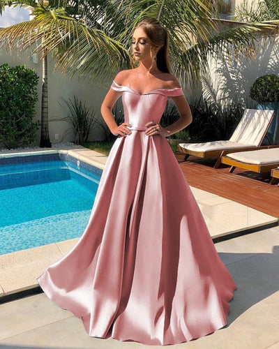 Dusty Pink Prom Dress 2024