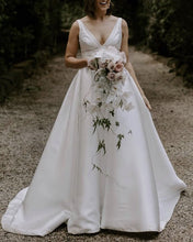 Load image into Gallery viewer, High Street Wedding Satin Dress
