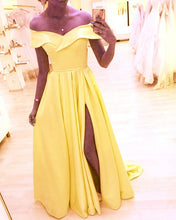 Load image into Gallery viewer, Yellow Formal Dress
