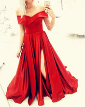 Load image into Gallery viewer, Red Prom Dresses Long
