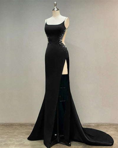 Sexy Mermaid Black Prom Dresses