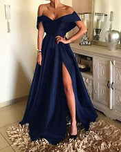 Load image into Gallery viewer, Navy Prom Dresses Long
